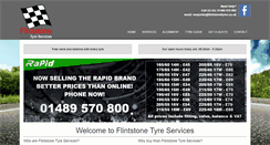 Desktop Screenshot of flintstonetyres.co.uk